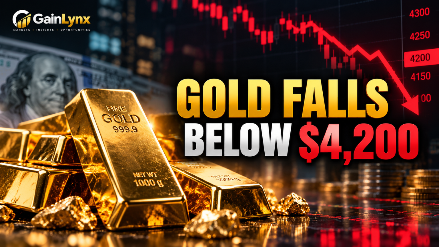 Gold Price Slides Below $4,200 as Strong Dollar and Rate Fears Pressure Markets Gold price falls below $4,200 amid stronger US dollar and rate concerns